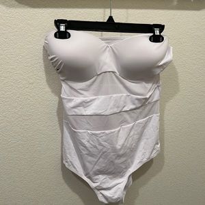 Sexy white mesh one piece swimsuit. XXXL tags but fits like XL
